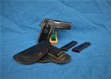 FRENCH MILITARY UNIQUE WW2 1944 NAZI MARKED W/ PEBBLE LEATHER HOLSTER AND 2 CORRECT MAGS - 1 of 11