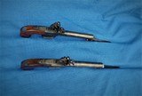 FLINTLOCK PISTOLS WITH BLADES - SHERWOOD , LONDON MARKED - CRISP PAIR OF FLINTLOCK PISTOLS WITH BLADES - 3 of 15