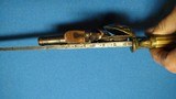 FLINTLOCK PISTOL ON SHORT SWORD 18TH CENTURY ORIGINAL - 7 of 11