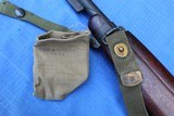 WINCHESTER M1 CARBINE WW2 - TWO 10 RND MAGAZINES WITH 1943 DATED POUCH AND MUZZLE COVER DATED 1944 - 5 of 15