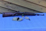 WINCHESTER M1 CARBINE WW2 - TWO 10 RND MAGAZINES WITH 1943 DATED POUCH AND MUZZLE COVER DATED 1944 - 1 of 15