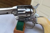 COLT SAA 1ST GEN - 4 3/4" BARREL, NICKEL FINISH AND IVORY GRIPS
- 45 CALIBER - NICE ! - 9 of 14
