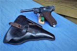 LUGER WW2 POLICE BANNER MARKED 1941 - EAGLE L - WITH MATCHING NUMBER MAG AND 1941 DATED POLICE MARKED HOLSTER - 12 of 15