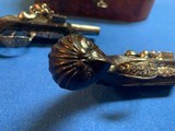 Cased Pair of 18th Century Flintlock Queen Anne Ornate Silver Mounted Pistols with Accessories - 7 of 17