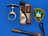 Hopkins 2” “ Bicycle “
gun w/ N.J police Officer - Iron Claw - Club - Holster and Patch - 9 of 13