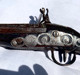 Flintlock Large pistol Has “ Star of David “ engraved on frame - 5 of 13