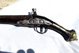 Flintlock Large pistol Has “ Star of David “ engraved on frame - 4 of 13