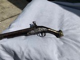 Flintlock Large pistol Has “ Star of David “ engraved on frame - 9 of 13