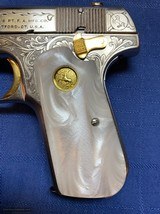 COLT 1908 - FACTORY ENGRAVED IN PRESENTATION BOX - 380 CALIBER - 2 of 15