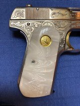 COLT 1908 - FACTORY ENGRAVED IN PRESENTATION BOX - 380 CALIBER - 7 of 15