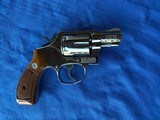S&W Model 12-3 AIR WEIGHT Snub Nose in Factory Nickel - 13 of 14