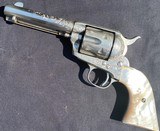 COLT SAA ANTIQUE W/ CARVED STEER HEAD MOTHER OF PEARL GRIPS - 41 CAL. SHIPPED TO SCHUYLER HARTLEY &GRAHAM N.Y.C. IN 1889 - 6 of 15