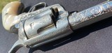 COLT SAA ANTIQUE W/ CARVED STEER HEAD MOTHER OF PEARL GRIPS - 41 CAL. SHIPPED TO SCHUYLER HARTLEY &GRAHAM N.Y.C. IN 1889 - 12 of 15