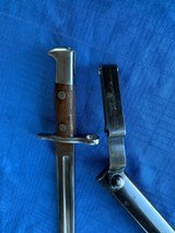 Krag Rifle 1898 Bayonet with scabbard - 3 of 7