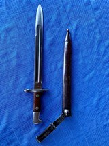 Krag Rifle 1898 Bayonet with scabbard - 4 of 7