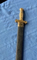 Sword - Civil War- Military Issue - with leather Scabbard - 10 of 10