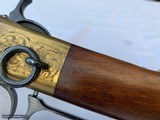 WINCHESTER 1866 TRAPPER SRC ! FACTORY HAND ENGRAVED . EARLY 1ST YEAR NAVY ARMS. IN 44-40 CALIBER - 9 of 15