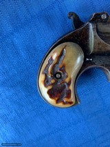 REMINGTON DERRINGER 1ST MODEL WITH STAG GRIPS - ADDRESS IN RIB - 4 of 14