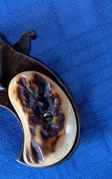 REMINGTON DERRINGER 1ST MODEL WITH STAG GRIPS - ADDRESS IN RIB - 5 of 14