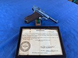 Luger S42 dated 1937 - WW2 Treasure-Capture Papers - Scrap Metal Damage - - 1 of 23