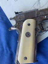 Colt 1911 Gold Cup- J . Flannery Engraved - 3 of 23