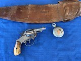 Bull Dog Revolver with Pocket Watch and Leather Holster Belt - 10 of 18