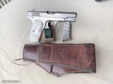 COLT 1908 - 380 CAL. - FACTORY NICKEL FINISH W/ MOTHER OF PEARL FACTORY GRIPS - 6 of 13