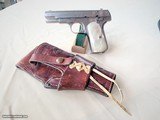 COLT 1908 - 380 CAL. - FACTORY NICKEL FINISH W/ MOTHER OF PEARL FACTORY GRIPS - 5 of 13