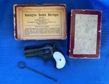 Remington Derringer Antique with Original Box And Tool - 1 of 18