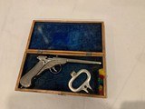 Antique Cased Iron Dart gun with accoutrements - 5 of 11