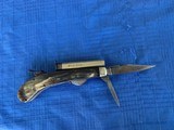 Antique Pistol w/ 2 folding blades - UNWIN & RODGERS Sheffield - 12 of 14