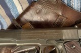 COLT 1911A11942 issue WB inspector with original Shoulder Holster Dated 1943 - 13 of 15