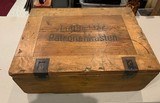 NAZI GERMANY 1935 WOOD AMMO BOX for WW2 LUGER P08 AMMO - 1 of 15
