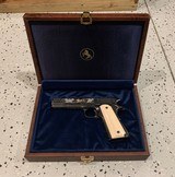 COLT 1911 45 AUTO ENGRAVED W/ GAME SCENE - 1 of 19