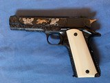 COLT 1911 45 AUTO ENGRAVED W/ GAME SCENE - 3 of 19