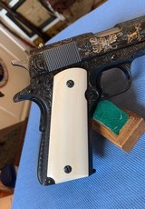 COLT 1911 45 AUTO ENGRAVED W/ GAME SCENE - 13 of 19
