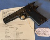 COLT 1911 U.S.N. CONTRACT-COLT FACTORY LETTER - 1 of 18