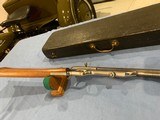 H.M. QUACKENBUSH 22 Rifle with wood carry case - 8 of 25