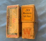 WINCHESTER .33 Caliber - 2 vintage full boxes - 7 of 22