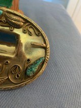 NORTH AMERICAN ARMS CO. - BUCKLE HOLSTER W/ SILVER & TURQUOISE 22 Long Rifle - 19 of 21