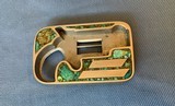 NORTH AMERICAN ARMS CO. 22 Long Rifle TURQUOISE BUCKLE GUN - 24 of 25