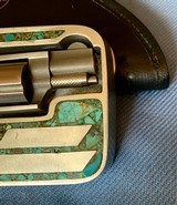 NORTH AMERICAN ARMS CO. 22 Long Rifle TURQUOISE BUCKLE GUN - 14 of 25