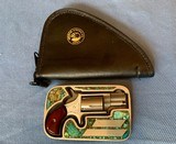 NORTH AMERICAN ARMS CO. 22 Long Rifle TURQUOISE BUCKLE GUN - 3 of 25