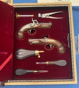 HENRY DERRINGER 24 KARAT GOLD MOUNTED PAIR - 2 of 17