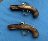HENRY DERRINGER 24 KARAT GOLD MOUNTED PAIR - 11 of 17