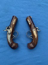 HENRY DERRINGER 24 KARAT GOLD MOUNTED PAIR - 16 of 17
