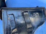 P38 CYQ w/ 1943 dated HARD HOLSTER - 2 of 17