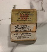 TWO BOXES OF 25 AUTO VINTAGE AMMO - 3 of 7