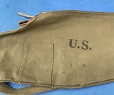 M1 CARBINE ORIGINAL WW2 CANVAS SCABBARD dated 1943 - 6 of 13