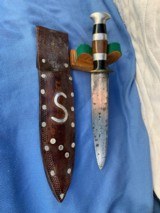 WW2 U.S.N. THEATER MADE FIGHTING KNIFE - 1 of 15